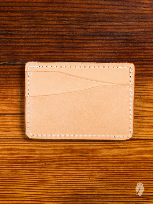 "Journeyman" Leather Card Wallet in Natural