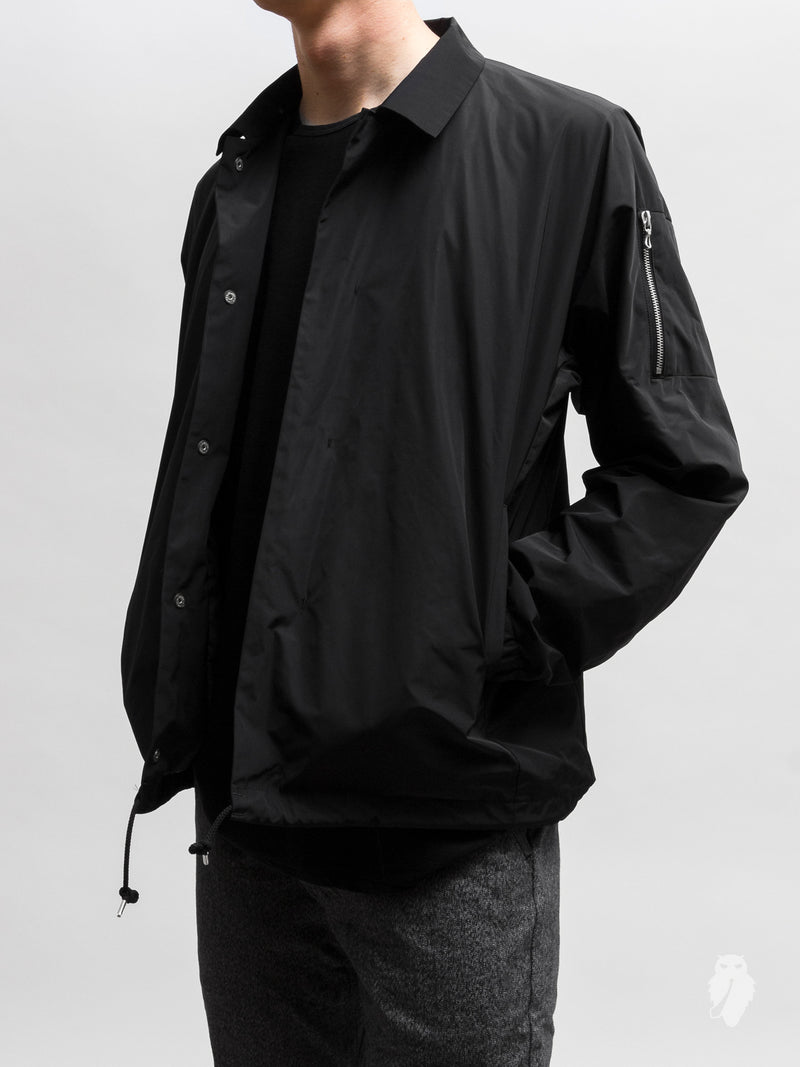 Taffeta Coaches Jacket in Black