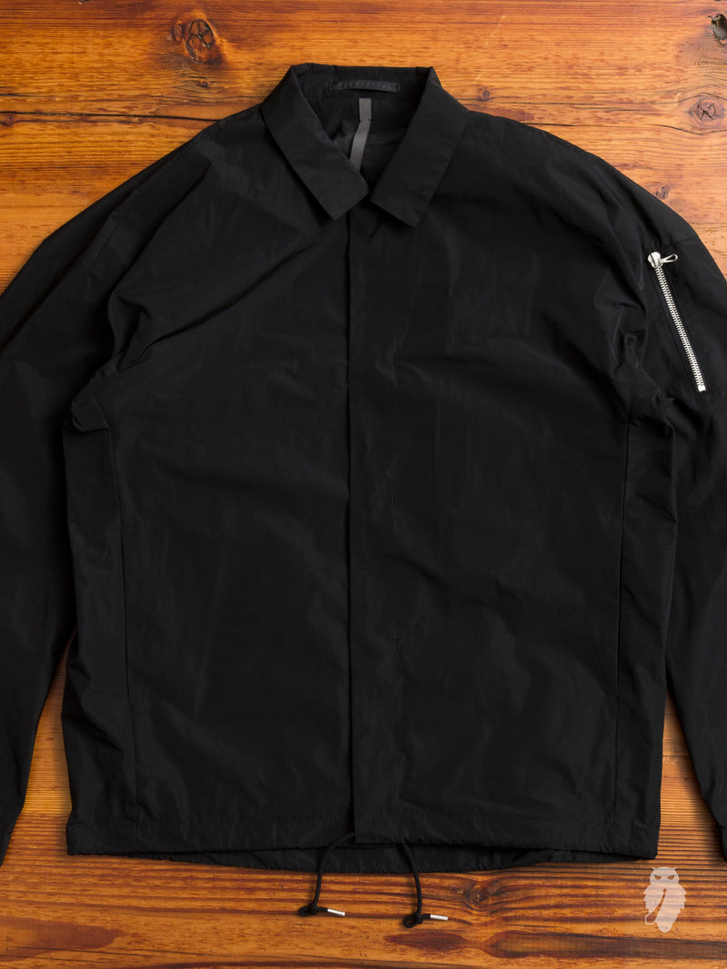 Taffeta Coaches Jacket in Black