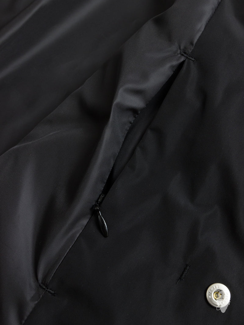 Taffeta Coaches Jacket in Black