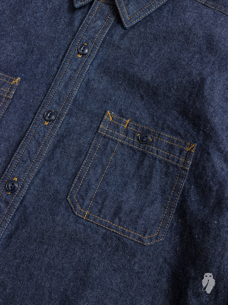 10oz Denim Work Shirt in Indigo