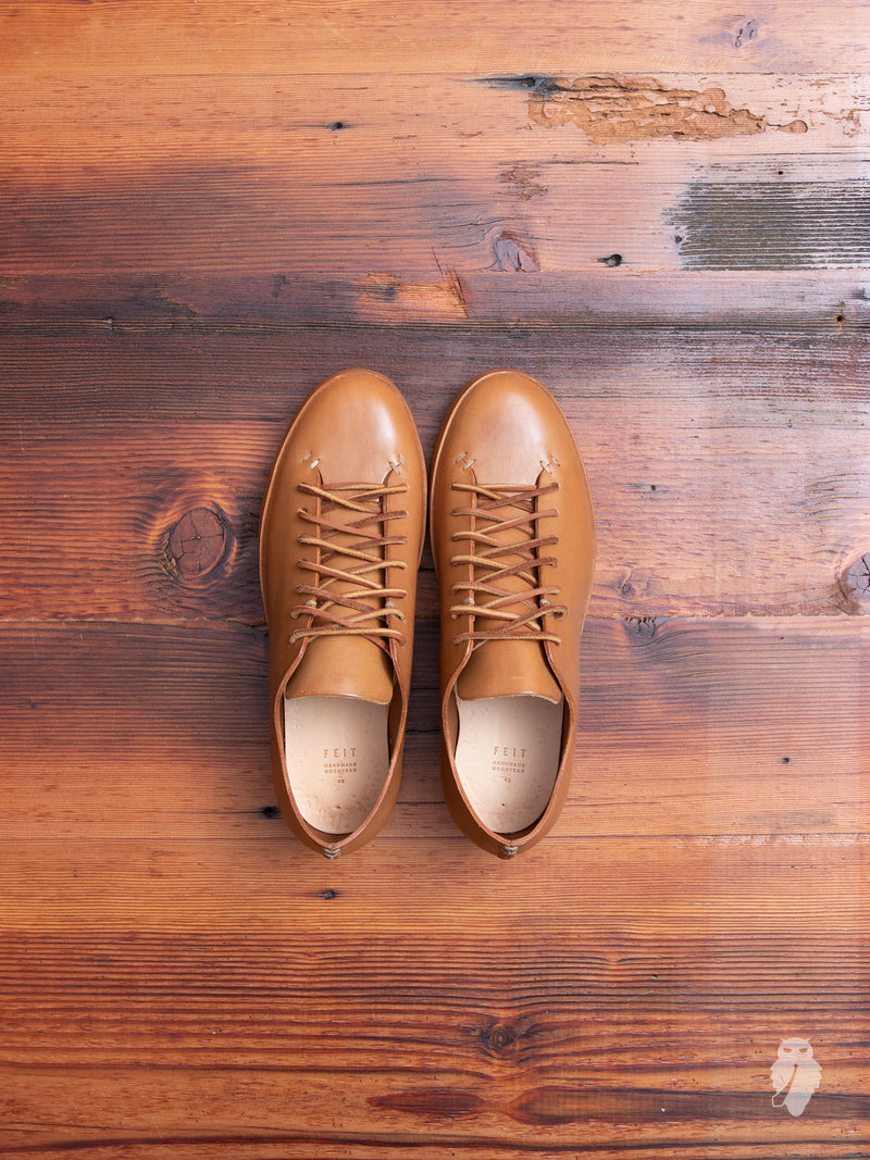 Hand Sewn Low-Top Sneaker in Tan