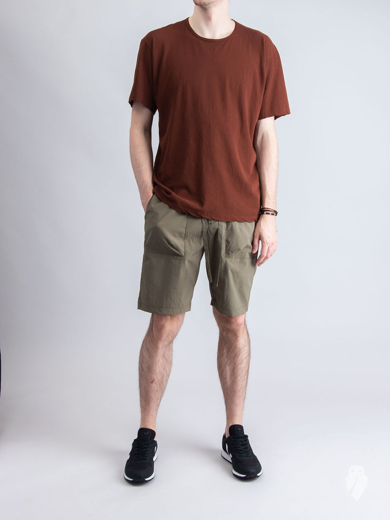 Relaxed Shorts in Olive