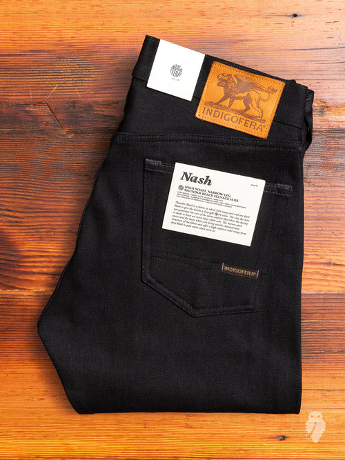 "Thunder Black" 14oz Selvedge Denim - Nash Tapered