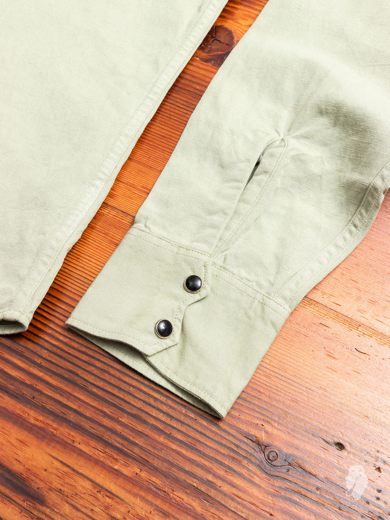 Dollard Western Shirt in Sage Green