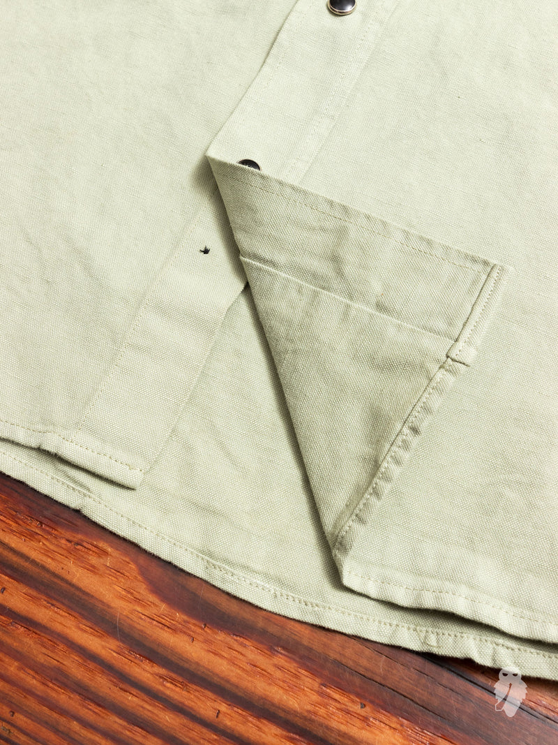 Dollard Western Shirt in Sage Green