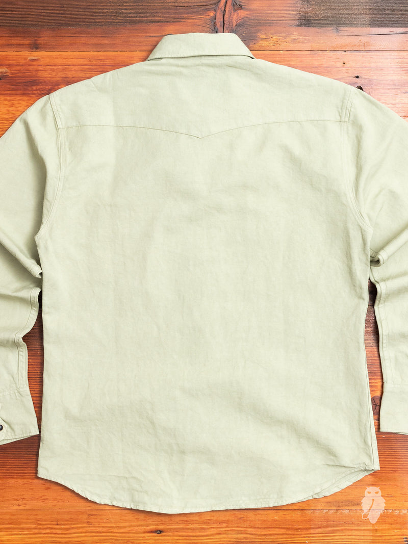 Dollard Western Shirt in Sage Green