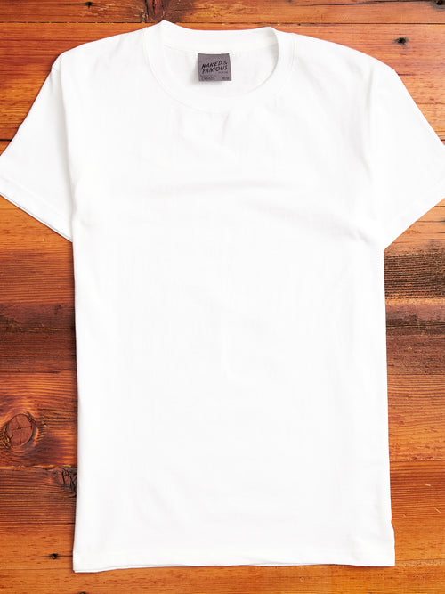 Circular-Knit T-Shirt in White