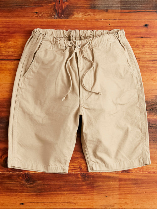 New Yorker Shorts in Beige Ripstop