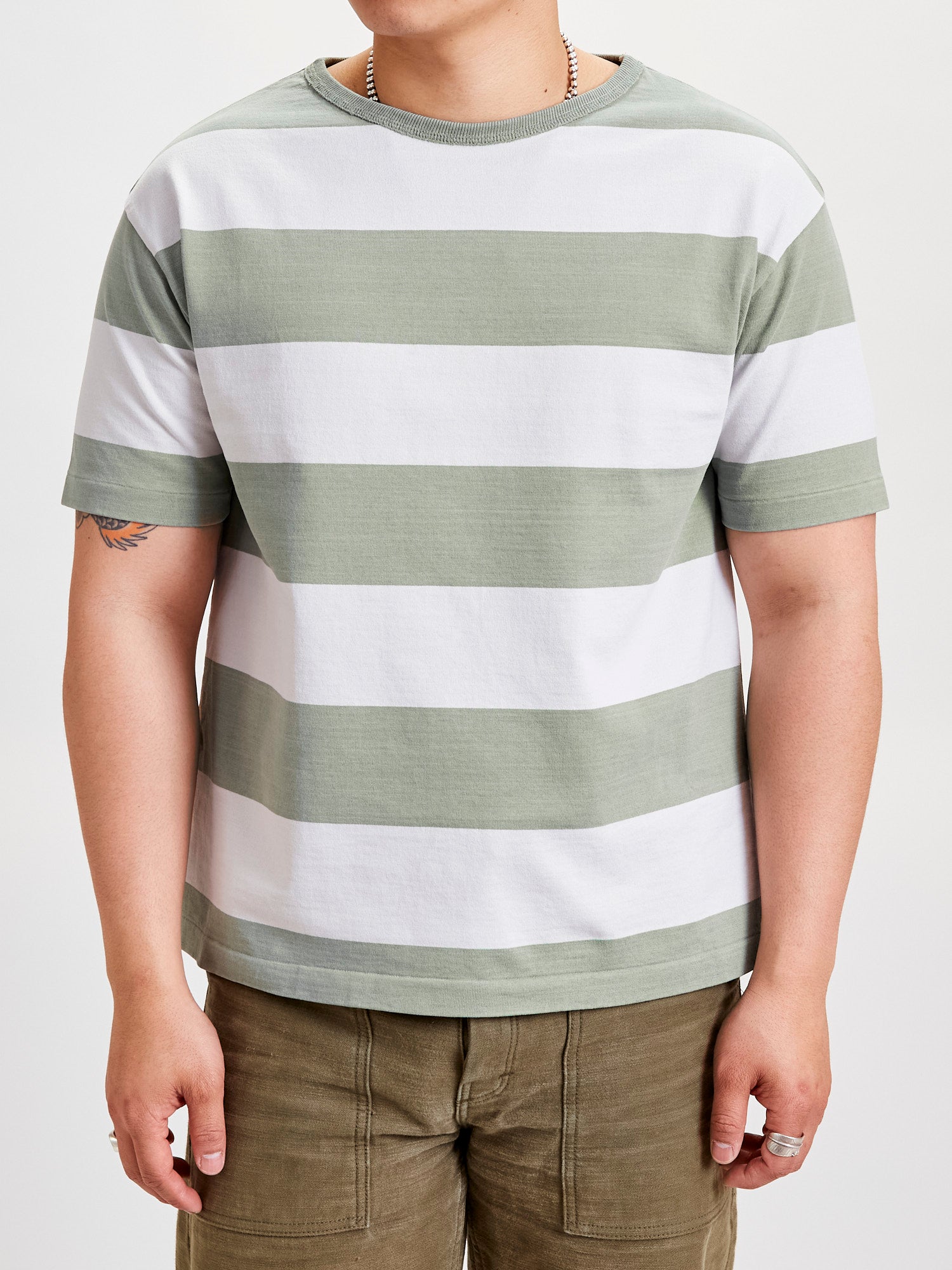 Broader Tee S/S Rugger in Lt. Green – Blue Owl Workshop