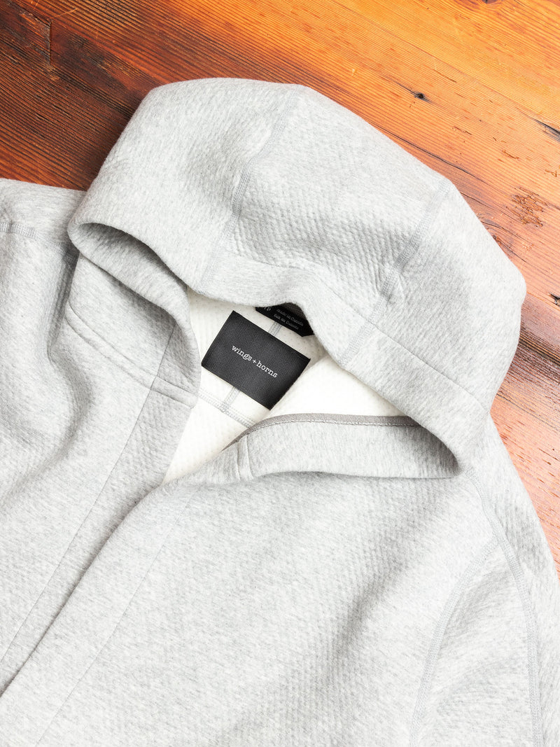 Cabin Fleece Robe in Heather Grey