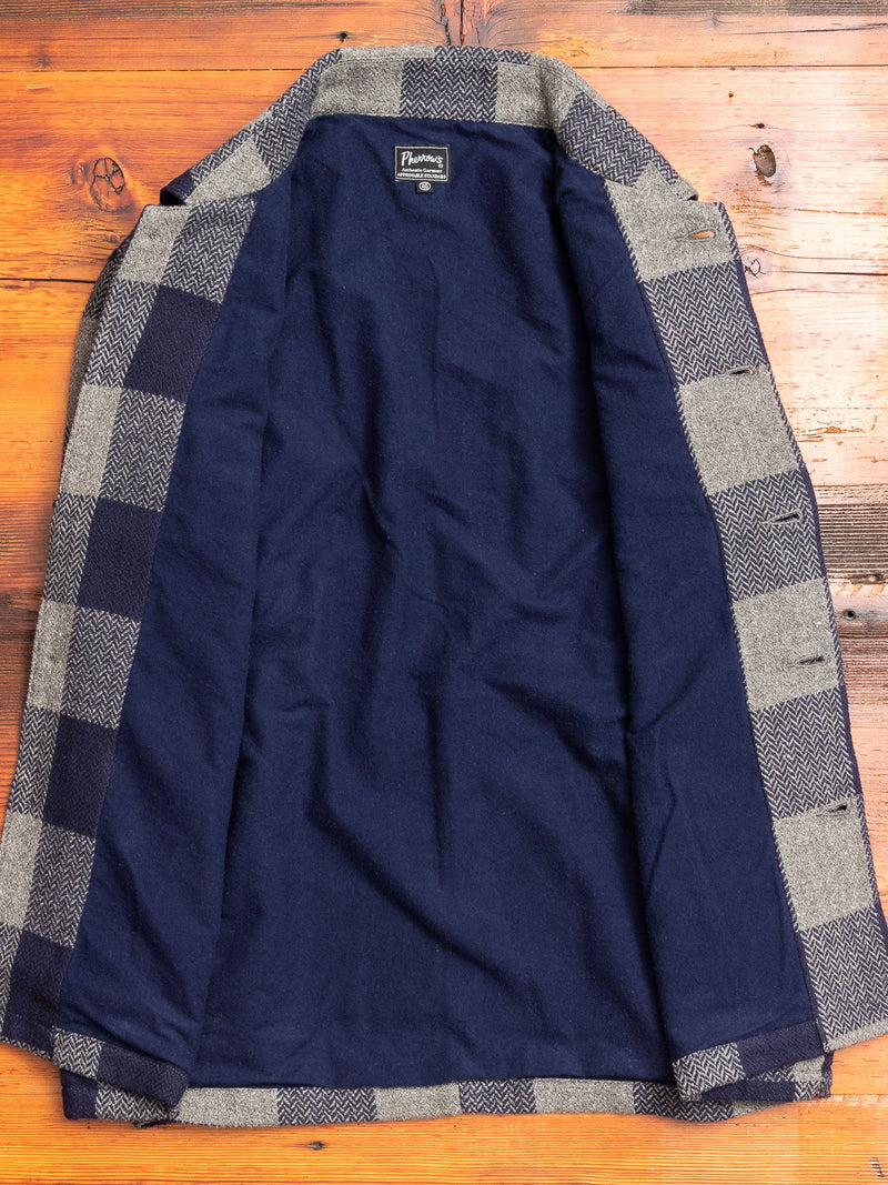 CPO Shirt Jacket in Navy Check