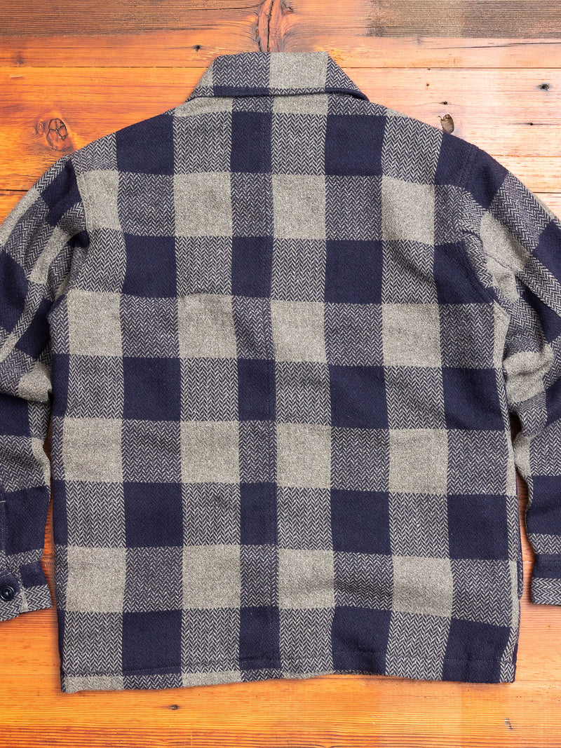 CPO Shirt Jacket in Navy Check