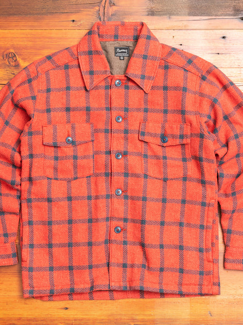 CPO Shirt Jacket in Red Check