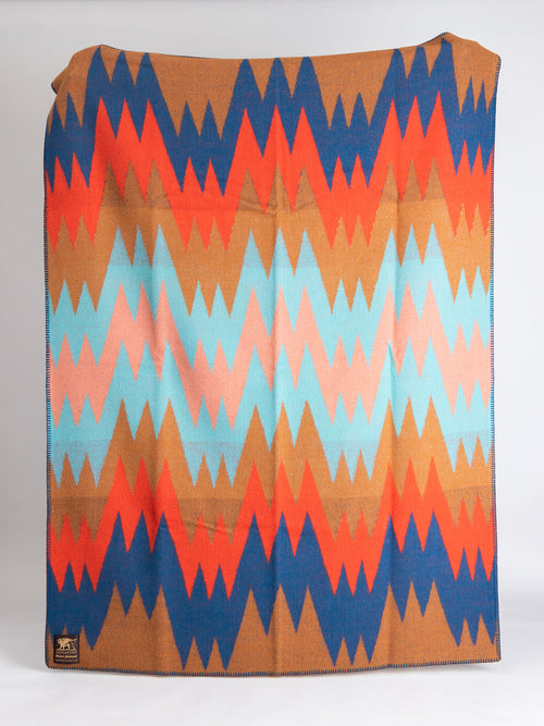 "Mountain Dazzler" Norwegian Wool Blanket