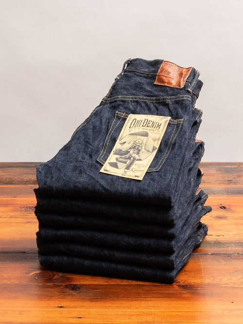 642-NIKHN "Natural Indigo Kihannen" 18oz Selvedge Denim - Relaxed Tapered Fit