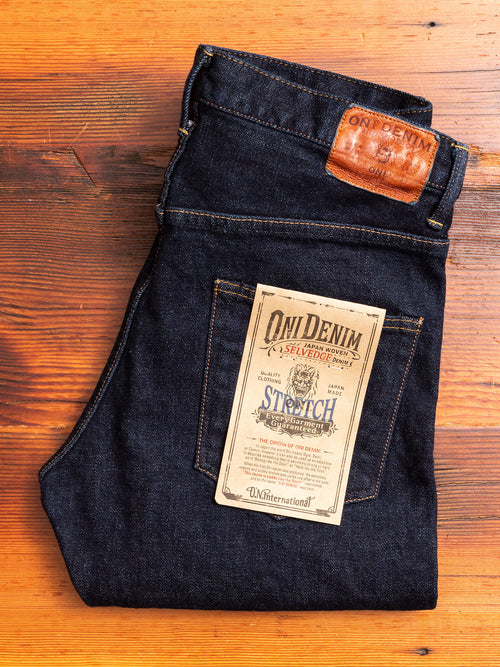 922S-LGY "Grey Overdye" 15oz Stretch Selvedge Denim - High Tapered Fit