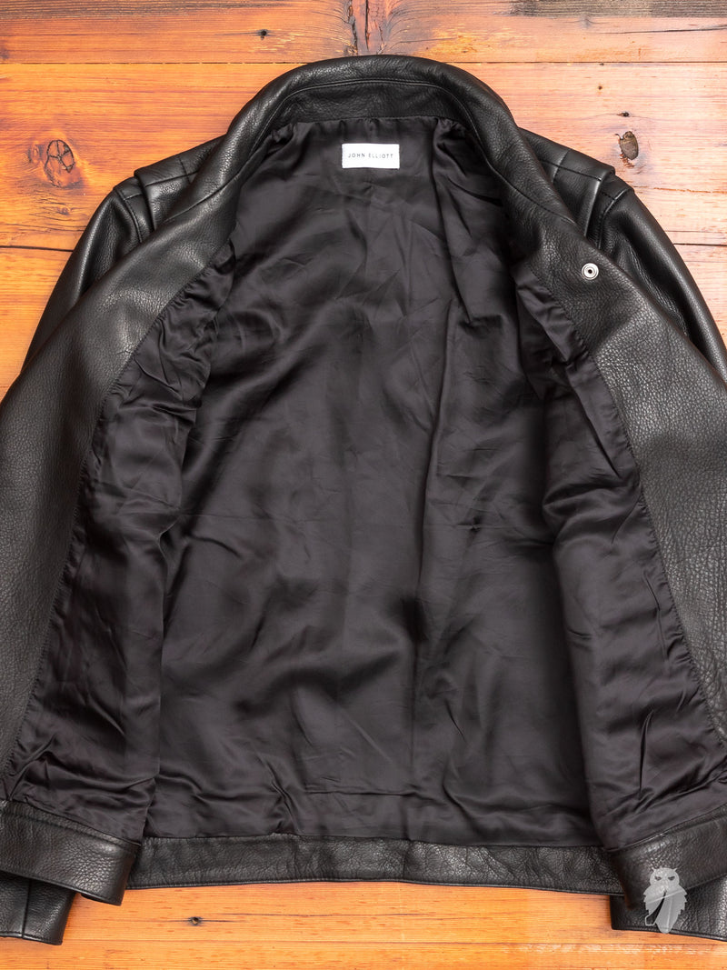 Riders Jacket in Black Cowhide