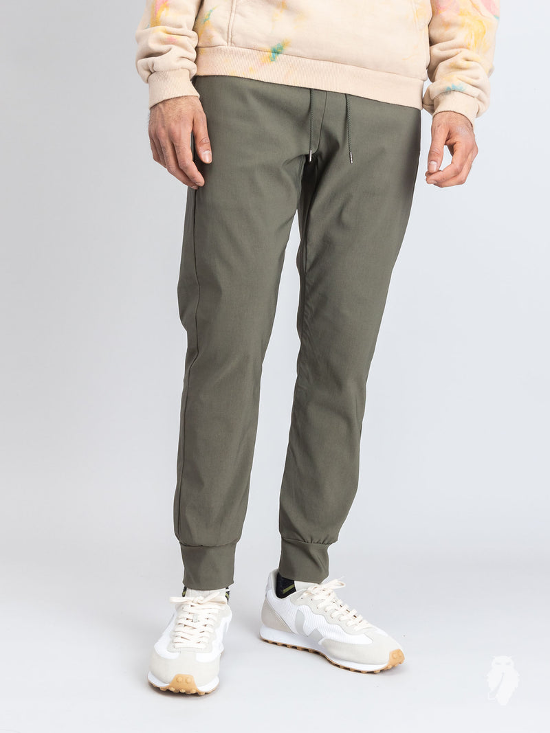 Stretch Tech Jogger Pants in Olive