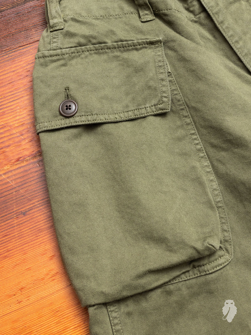 Military Pants in Green Khaki