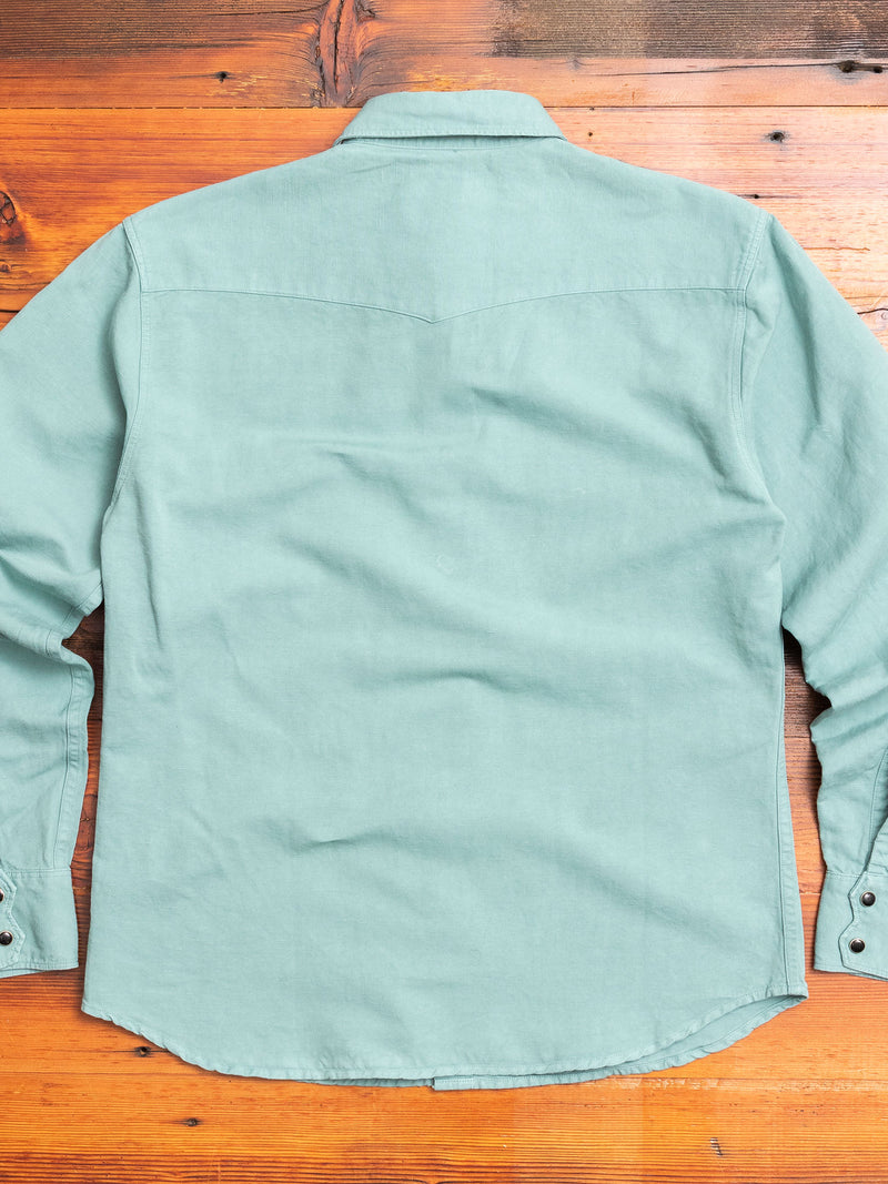 Dollard Western Shirt in Oil Blue