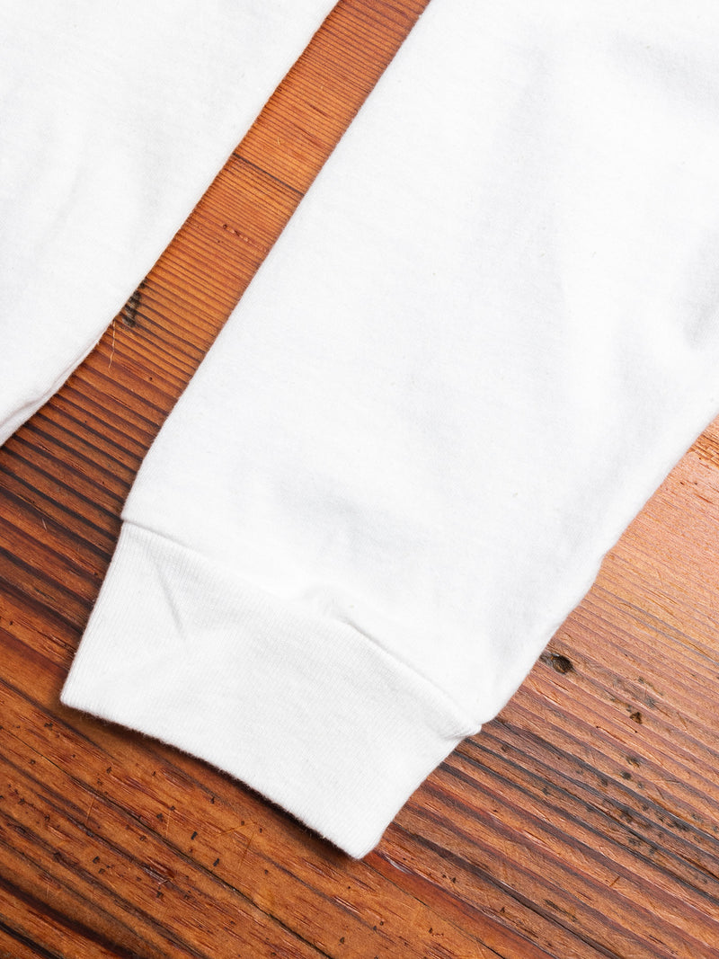Long Sleeve University T-Shirt in White