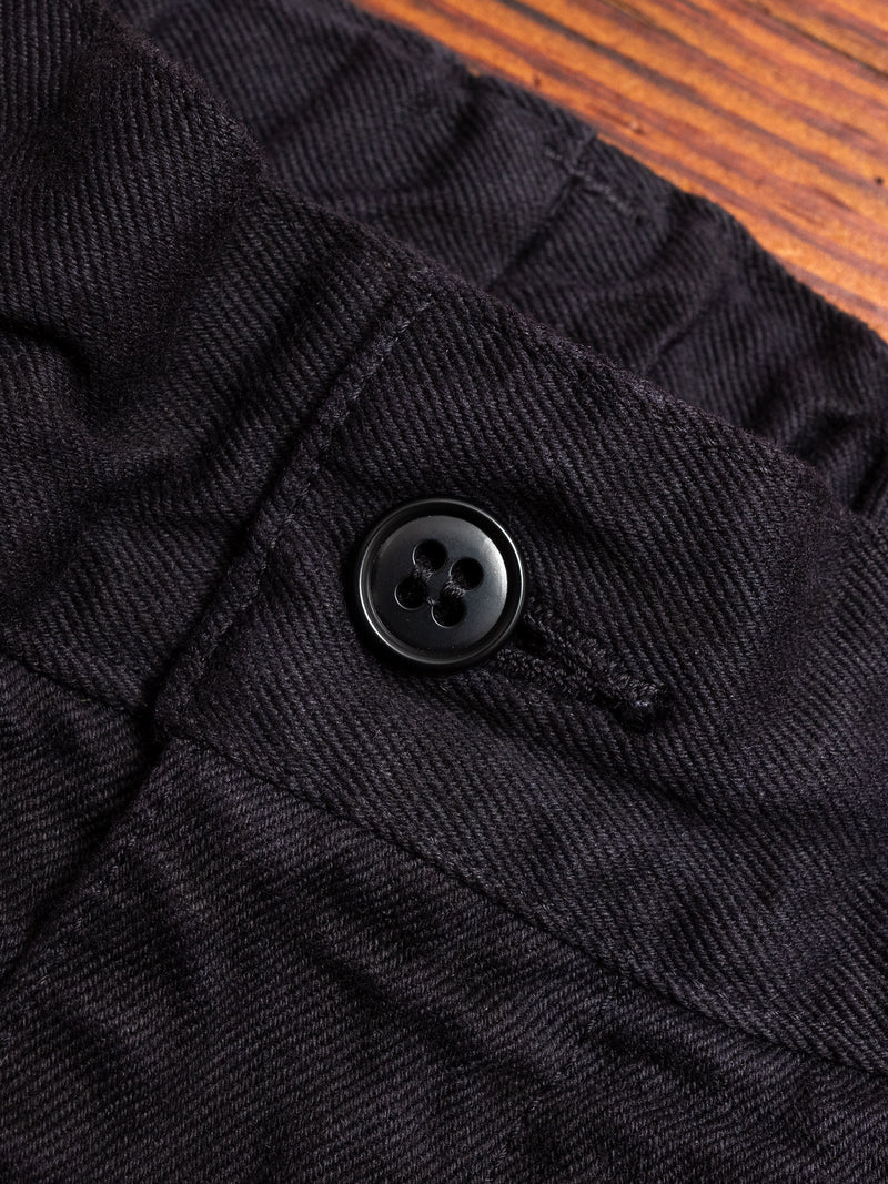 Linen Tapered Pants in Black