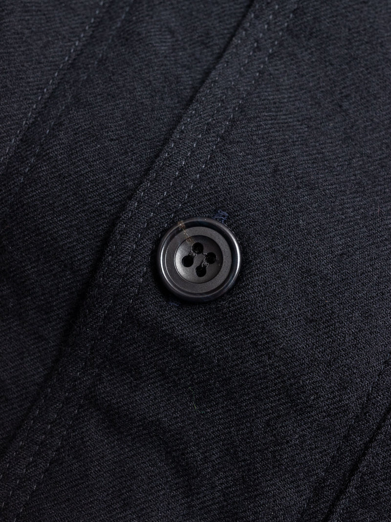 Wool Shirt Jacket in Dark Navy