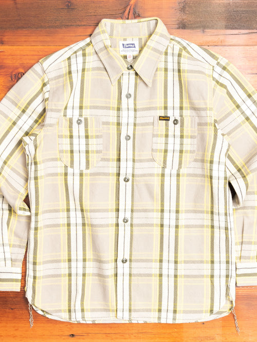 720WS Heavy Flannel Shirt in Beige