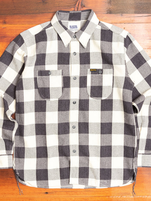 720WS Heavy Flannel Shirt in White