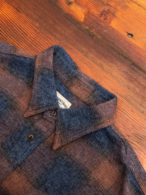 750WS Heavy Flannel Shirt in Navy