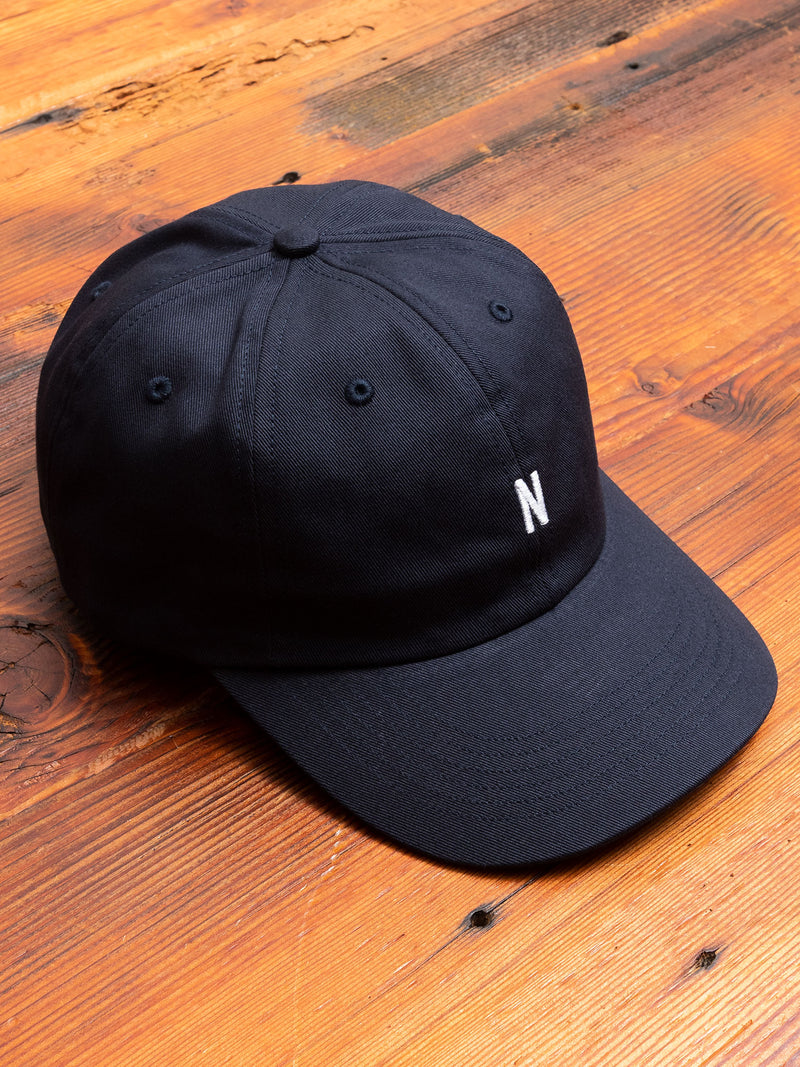 Twill Sports Cap in Dark Navy