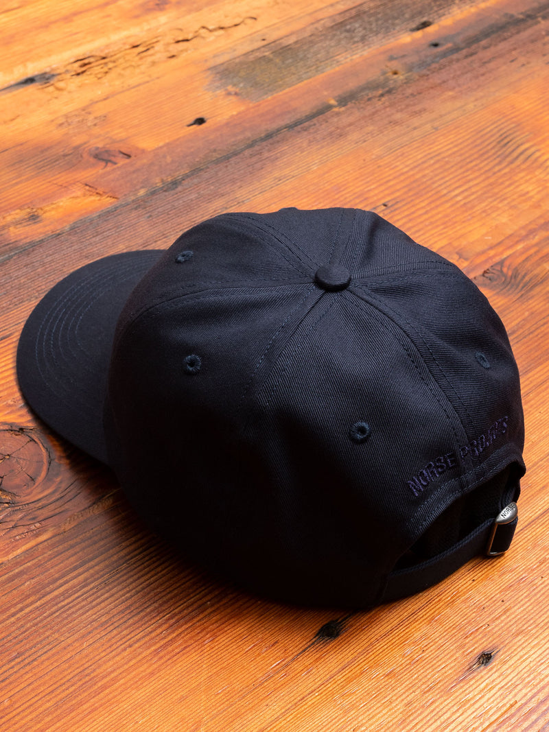 Twill Sports Cap in Dark Navy