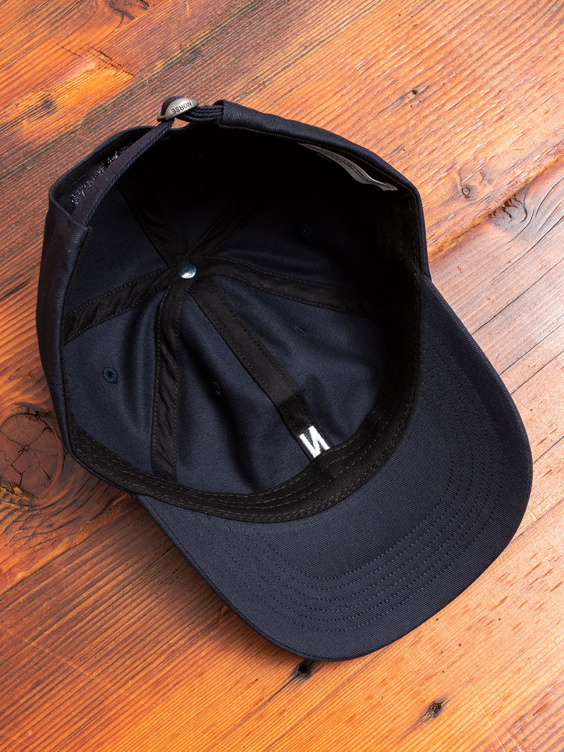 Twill Sports Cap in Dark Navy