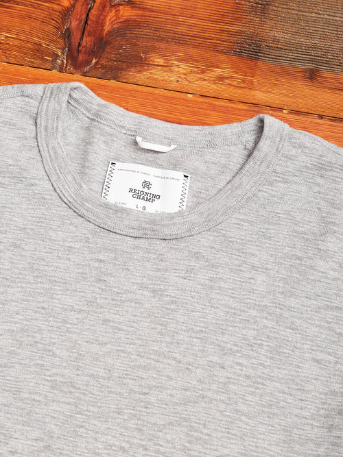 1x1 Slub T-Shirt in Heather Grey