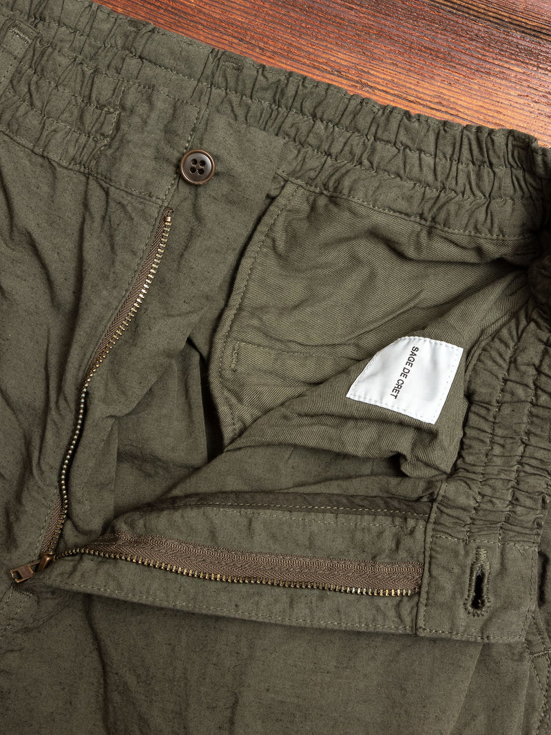 Hemp Easy Pants in Khaki