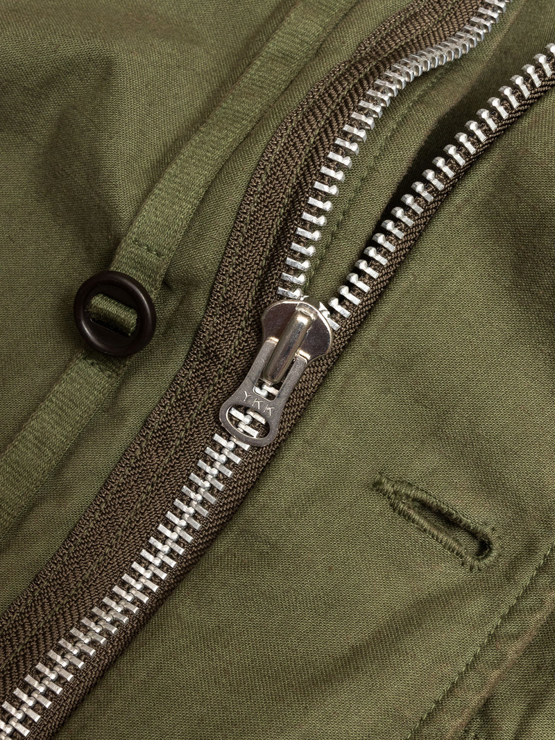 Fatigue Long Jacket in Olive