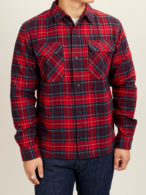 Carter Camp Shirt in Red Plaid