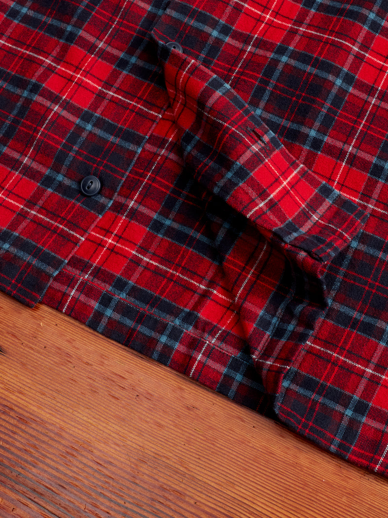 Carter Camp Shirt in Red Plaid