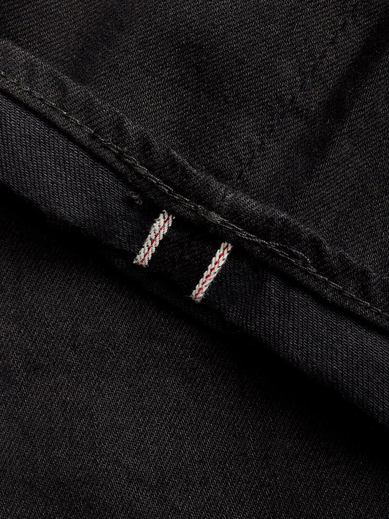 1109BKBK 13.5oz Double Black Selvedge Denim - Slim Fit