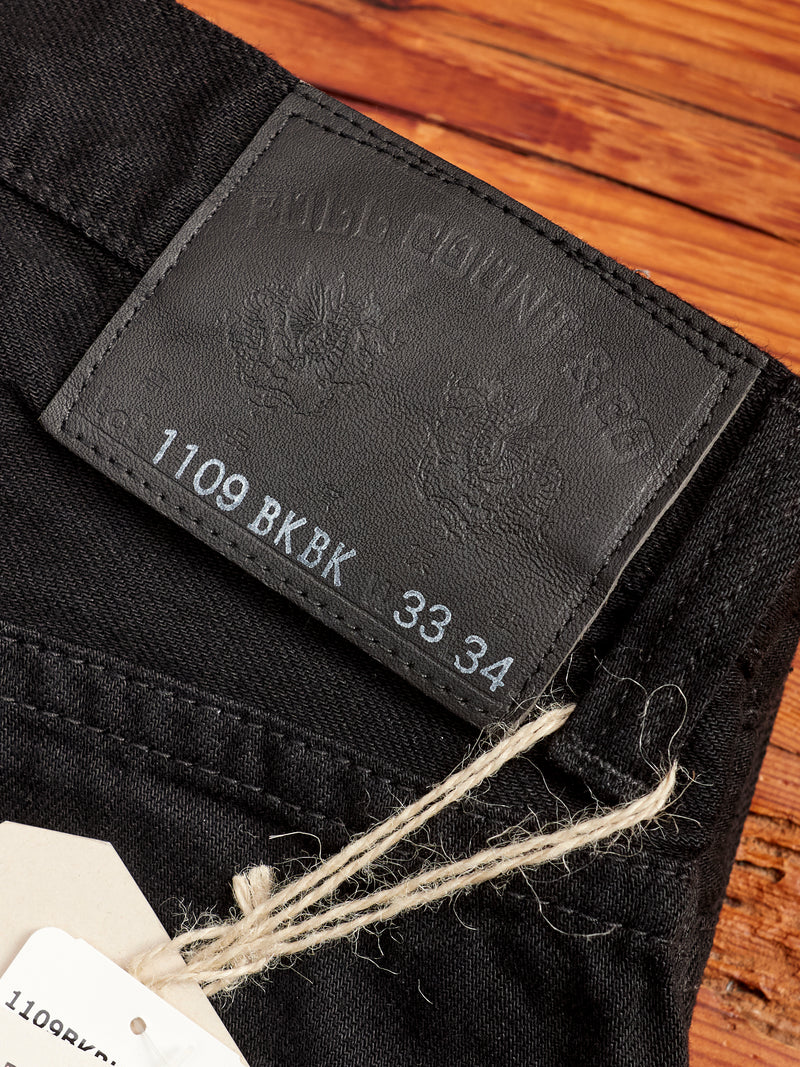 1109BKBK 13.5oz Double Black Selvedge Denim - Slim Fit