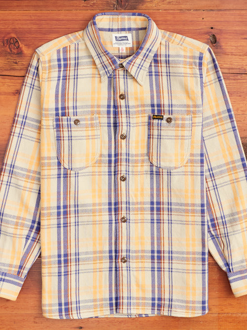 720WS Heavy Flannel Shirt in Beige