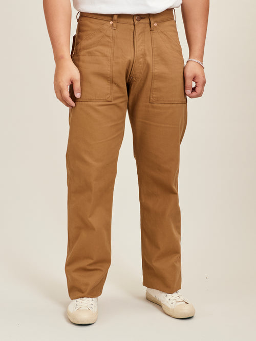 Duck Canvas Work Pants in Brown