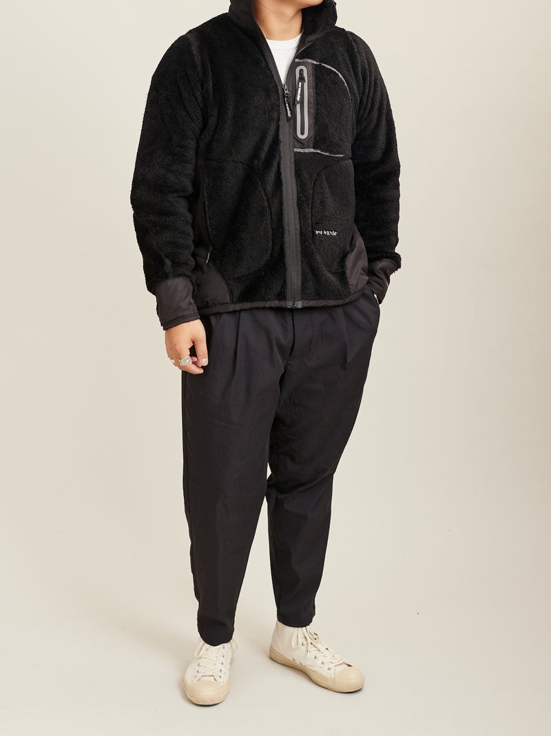 High Loft Fleece Jacket in Black