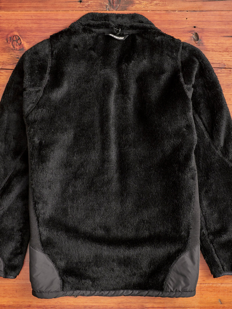 High Loft Fleece Jacket in Black