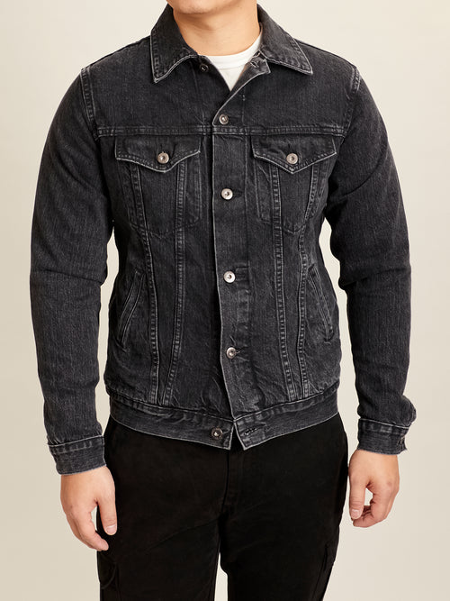 222x Stonewashed Type-3 Denim Jacket in Black