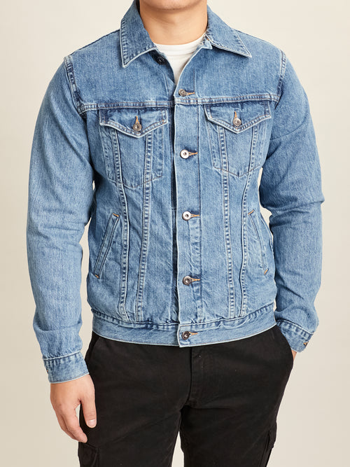 101x Stonewashed Type-3 Denim Jacket in Indigo