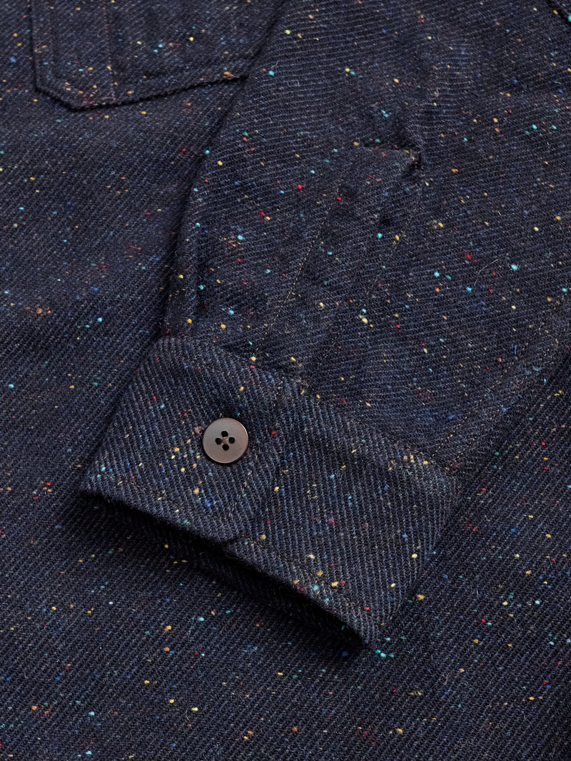 Hunting Nep Flannel in Navy Wool