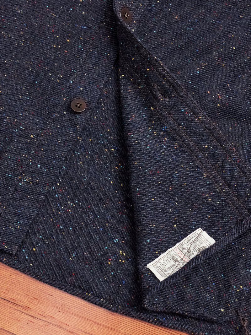 Hunting Nep Flannel in Navy Wool