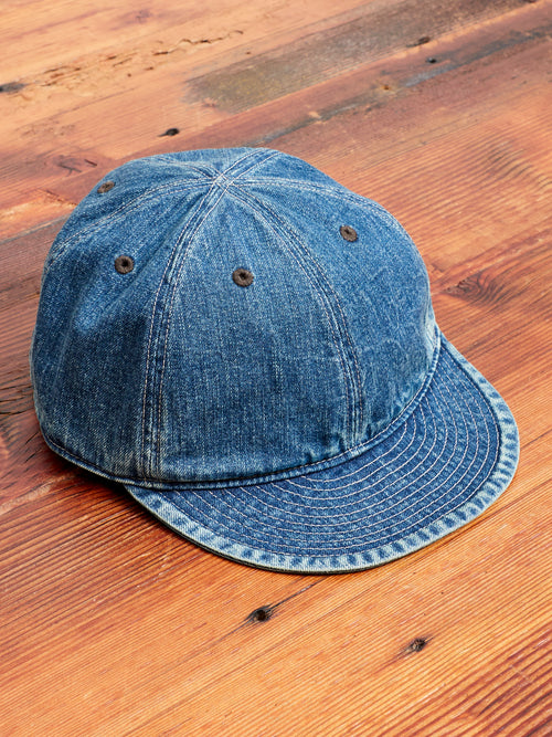 Denim Service Cap in Vintage Indigo